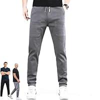 Algopix Similar Product 4 - XQUKEI Manzera Stretch Cargo Pants