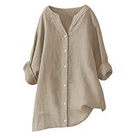 Algopix Similar Product 1 - Pink Linen Shirt Women My Orders Prime