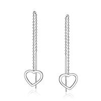 Algopix Similar Product 2 - Sterling Silver Open Heart Threader