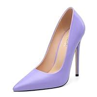 Algopix Similar Product 13 - KUOARN Lilac Heels for Women Stiletto