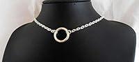 Algopix Similar Product 19 - Small Silver Day Collar Choker O Ring