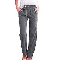 Algopix Similar Product 7 - Generic Woman Linen Pants Prime
