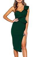 Algopix Similar Product 14 - ECOWISH Womens Dresses Sexy Ruffle One