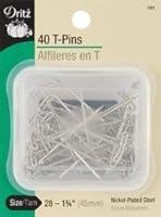 Algopix Similar Product 9 - Dritz T Pins Size 28 40/Pkg 101 (3 Pack)