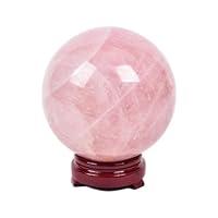 Algopix Similar Product 7 - JIC Gem Natural Pink Rose Quartz Ball