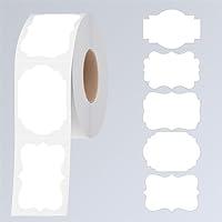 Algopix Similar Product 14 - 300 PCS White Stickers 5 Fancy Shapes