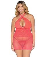 Algopix Similar Product 16 - Dreamgirl womens 12606x Chemise Coral