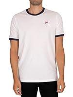 Algopix Similar Product 19 - Fila Mens Marconi White Black Ringer T