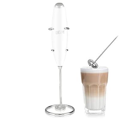 Handheld Milk Frother, Electric Milk Foamer for Coffee, Drink Mixer for  Bulletproof Coffee, Lattes, Cappuccinno, Matcha and Hot Chocolate, Black
