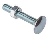 Algopix Similar Product 4 - Forgefix Carriage Bolt  Nut ZP M8 x