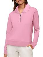 Algopix Similar Product 3 - WIHOLL Half Zip Sweatshirt Women