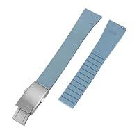 Algopix Similar Product 6 - watchdives Fluororubber Watch Strap