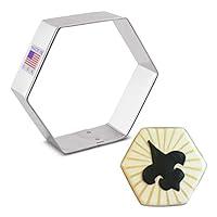 Algopix Similar Product 12 - Hexagon Cookie Cutter 35 Made in USA