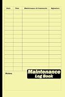 Algopix Similar Product 7 - Maintenance Log Book Tracking Repairs