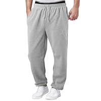 Algopix Similar Product 20 - Mens Joggers Bottoms Open Hem Mens