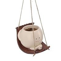 Algopix Similar Product 16 - aqxreight Swing Face Planter Pot