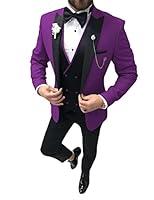 Algopix Similar Product 9 - SHUZHXLZANGY Purple Tuxedo for Men Prom