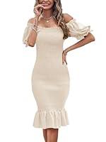 Algopix Similar Product 2 - SENFURE Womens Summer Midi Dresses