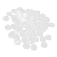 Algopix Similar Product 17 - 100Pcs 27mm Clear Round Plastic Coin