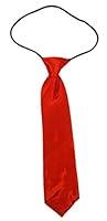 Algopix Similar Product 10 - Boys Satin Ties (Red Solid)