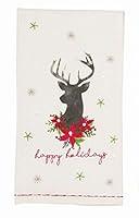 Algopix Similar Product 8 - Mud Pie Deer Bust Embellished Towel