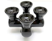 Algopix Similar Product 3 - Hookah Shisha 4 Head Bowl Red