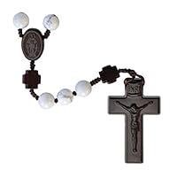 Algopix Similar Product 18 - Rosary Five Decade HowliteJujube Wood