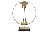 Algopix Similar Product 18 - Benzara Striking Metal Tabletop Marble