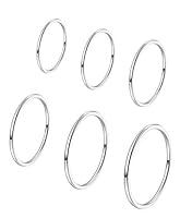 Algopix Similar Product 3 - Silver Rings for Women Set of 6