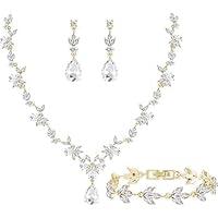 Algopix Similar Product 19 - Barktasia Bridal Wedding Jewelry Sets