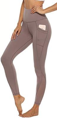 Phisockat PHISOCKAT 2 Pack High Waist Yoga Pants with Pockets, Tummy  Control Leggings, Workout 4 Way Stretch Yoga Leggings