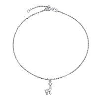 Algopix Similar Product 5 - Origami Small Giraffe Zoo Anklet Dangle