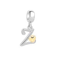 Algopix Similar Product 9 - Tedit 925 Sterling Silver Letter Charms