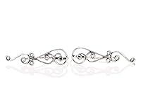 Algopix Similar Product 17 - Ear Climbers Silver Crawlers Earrings