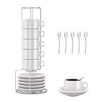 Algopix Similar Product 7 - Houseables Espresso Cups and Saucers