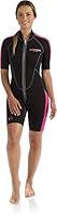 Algopix Similar Product 6 - Cressi Lido Short, Black/Pink, 1/XS
