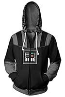 Algopix Similar Product 19 - Soyerio Unisex Darth Vader Hoodie Adult