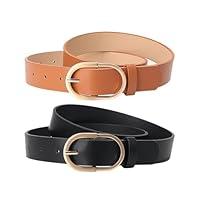 Algopix Similar Product 8 - UUYYEO 2 Pcs Women PU Leather Belts