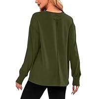 Algopix Similar Product 18 - Womens Long Sleeve Shirts Crewneck