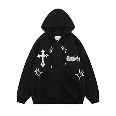 Best Deal for Y2k Full Zip Up Hoodie for Women Oversized Vintage Graphic