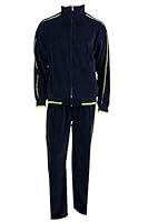 Algopix Similar Product 1 - Sweatsedo Navy Blue Mens Velour