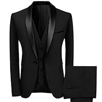 Algopix Similar Product 6 - WEEN CHARM Mens Shawl Lapel 3Pieces
