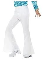 Algopix Similar Product 7 - Smiffys Flared Trousers Man White