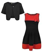 Algopix Similar Product 18 - LOTMART Girls Bow Skater Dress Bundle
