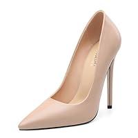 Algopix Similar Product 3 - KUOARN Nude Heels for Women Stiletto