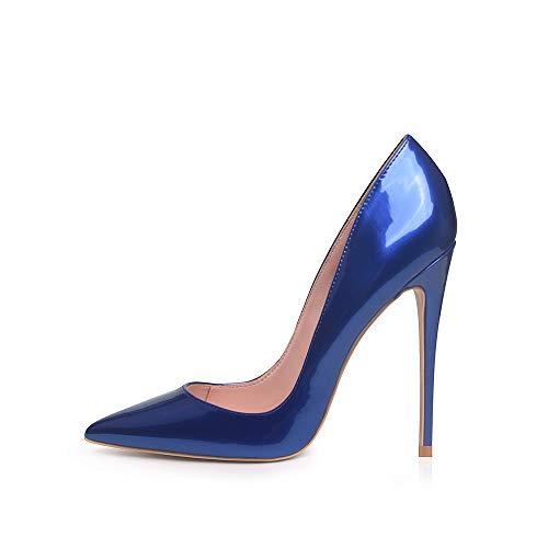 VERY HIGH HEEL Metal court shoes 4.7 12cm pointed patent stiletto