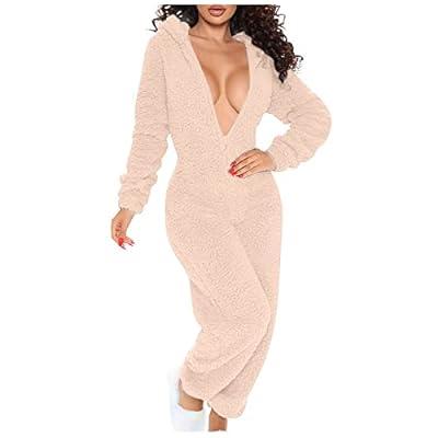 Womens Sexy 3 Piece Outfits Fuzzy Fleece Open Front Hooded