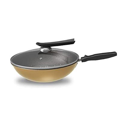 CAROTE Nonstick Deep Frying Pan with Lid 14 Inch Skillet Saute Pan  Induction