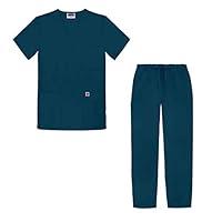Algopix Similar Product 1 - Sivvan Unisex Classic Scrub Set VNeck