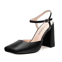 Algopix Similar Product 9 - WAYDERNS Black Slingback Heels for